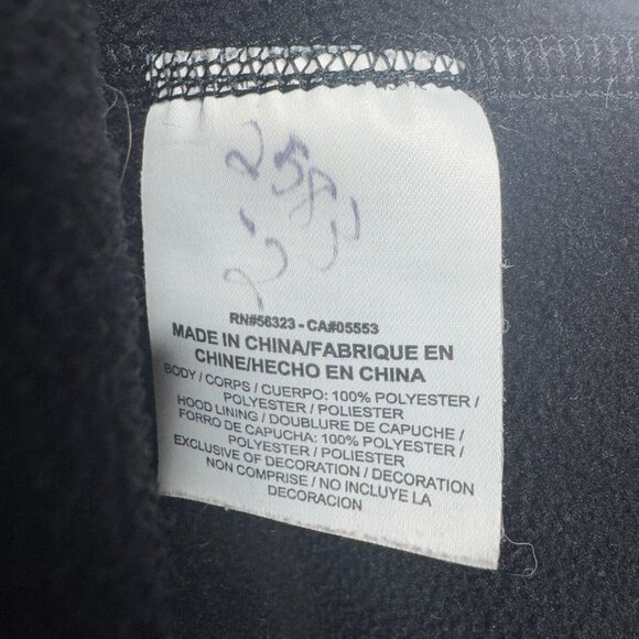 Nike Hoodie Sweatshirt Womens M Black Gray Therma Fit Fleece Lined Just Do It - Picture 7 of 10